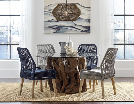 Nakia - Nakia Woven Back Side Chairs Grey (Set of 2)