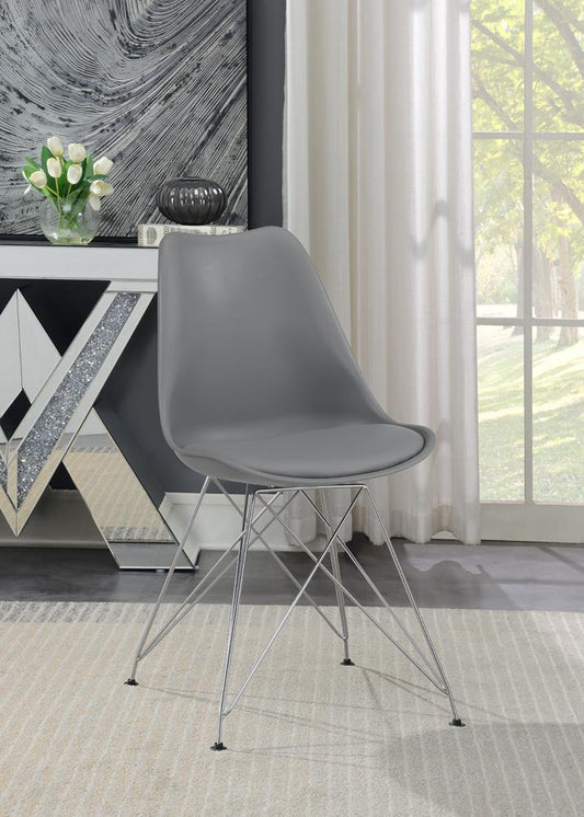 Juniper - Juniper Upholstered Side Chairs Grey (Set of 2)