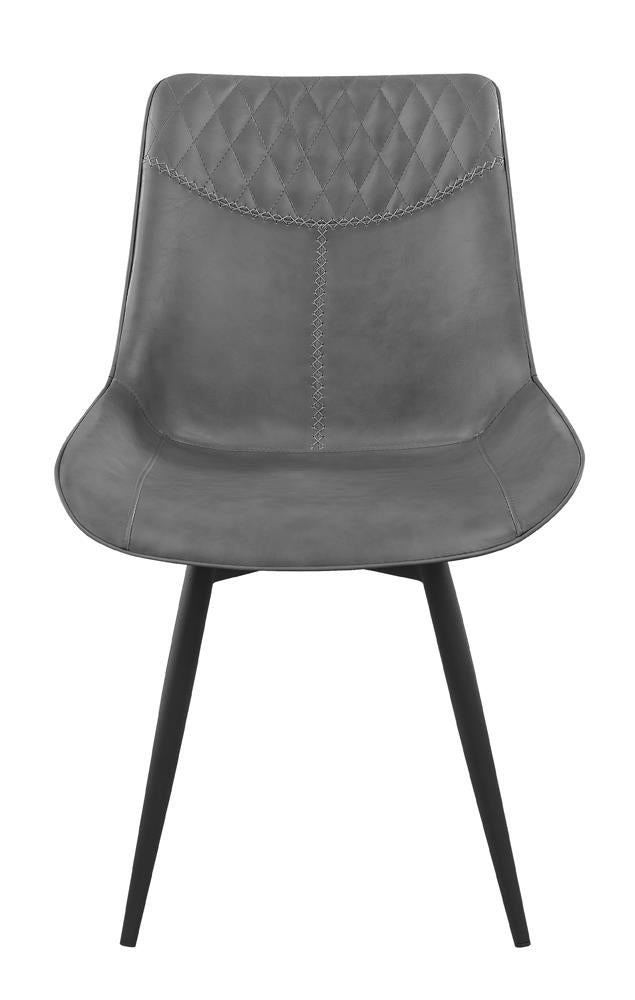 Brassie - Brassie Upholstered Side Chairs Grey (Set of 2)