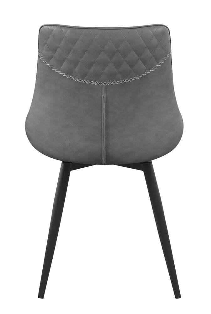 Brassie - Brassie Upholstered Side Chairs Grey (Set of 2)