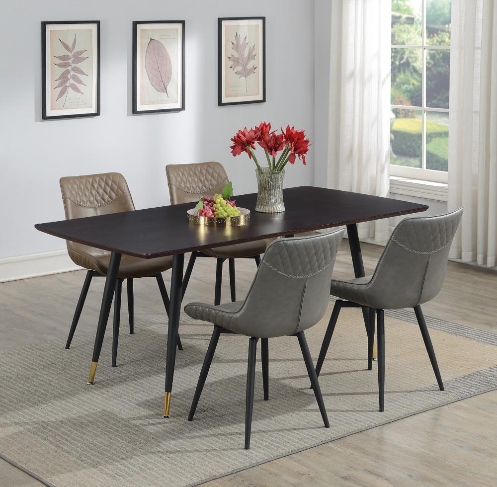 Brassie - Brassie Upholstered Side Chairs Grey (Set of 2)