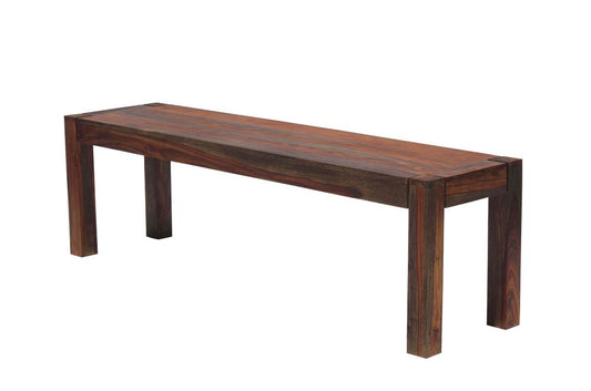 Keats - Keats Rectangular Wooden Bench Warm Chestnut