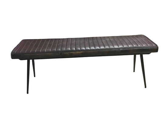 Partridge - Partridge Cushion Bench Espresso and Black