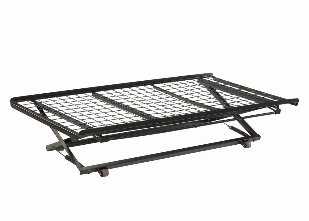 Ethan - Ethan Pop Up Trundle Bed with Rollers Black