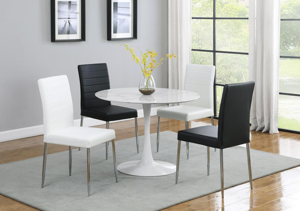 Matson - Matson Upholstered Dining Chairs Black (Set of 4)