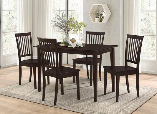 Gomez - Gomez 5-piece Dining Set Cappuccino