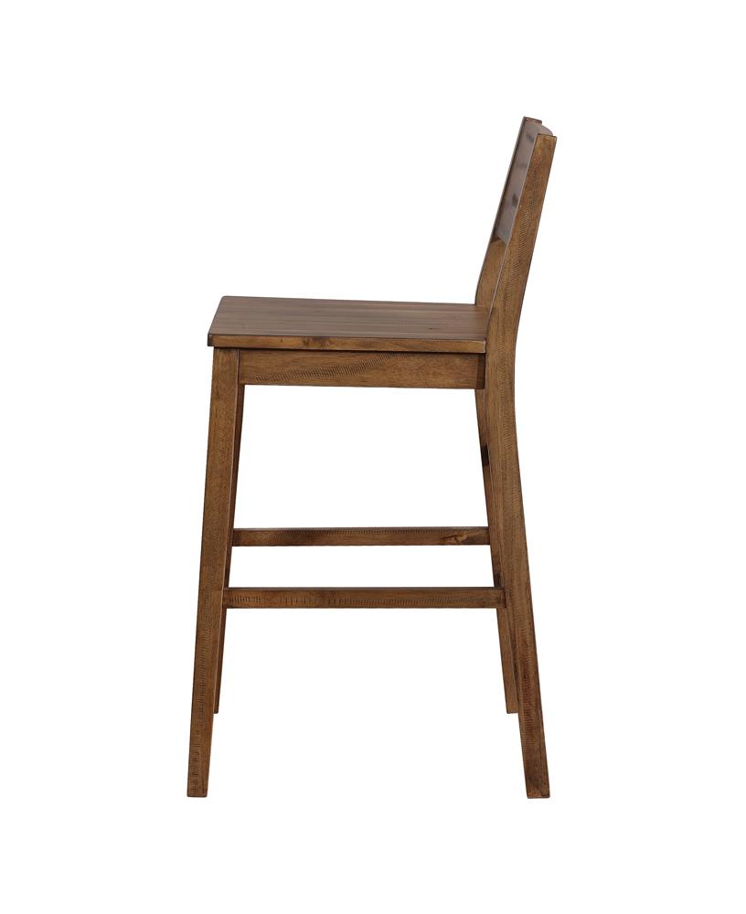 Cyrus - Tucson Open Back Bar Stools Varied Natural (Set of 2)