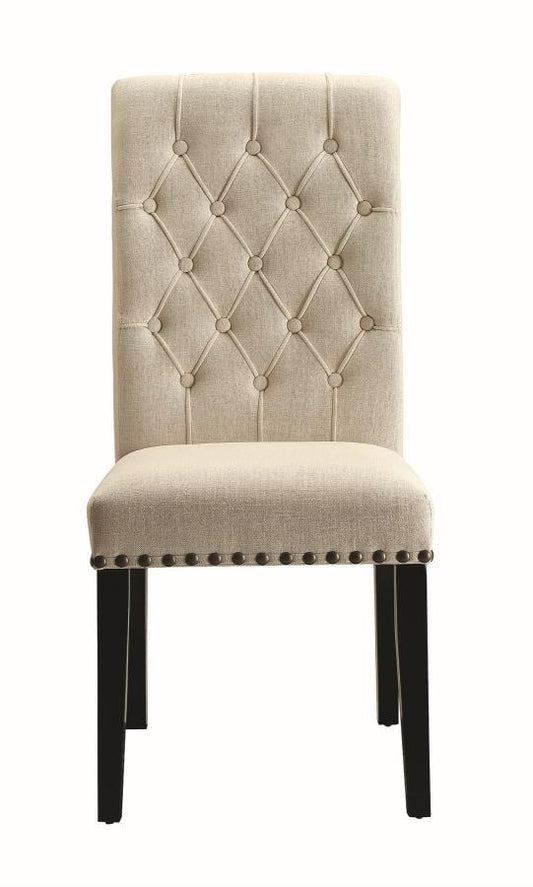 Mapleton - Mapleton Tufted Back Upholstered Side Chairs Beige (Set of 2)