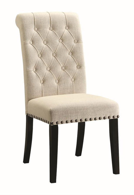 Mapleton - Mapleton Tufted Back Upholstered Side Chairs Beige (Set of 2)