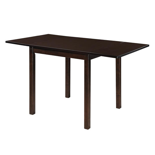Kelso - Kelso Rectangular Dining Table with Drop Leaf Cappuccino