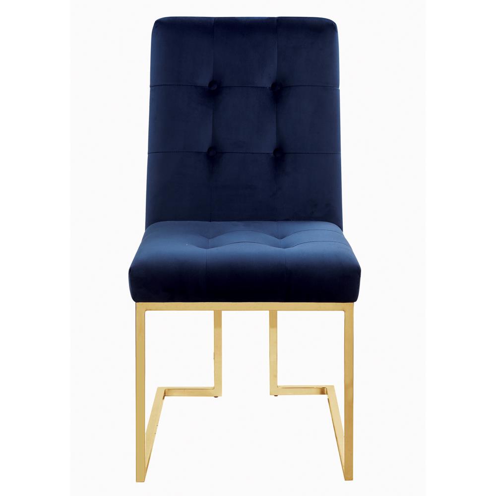 Cisco - Cisco Tufted Back Side Chairs Ink Blue (Set of 2)