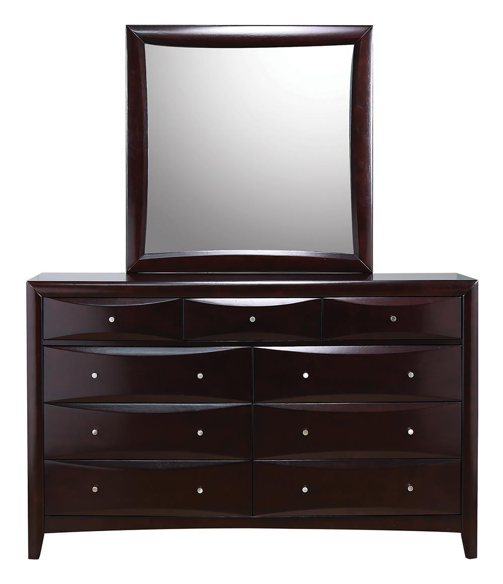 Phoenix - Phoenix 9-drawer Dresser Deep Cappuccino