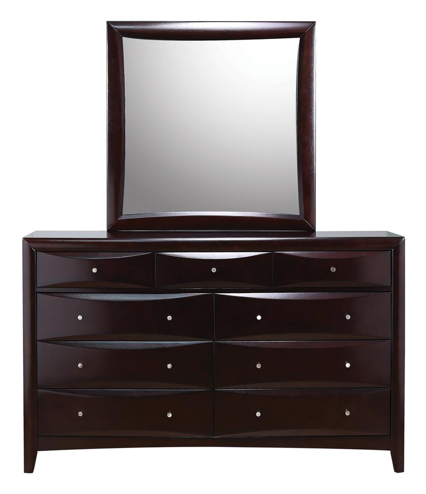 Phoenix - Phoenix 9-drawer Dresser Deep Cappuccino
