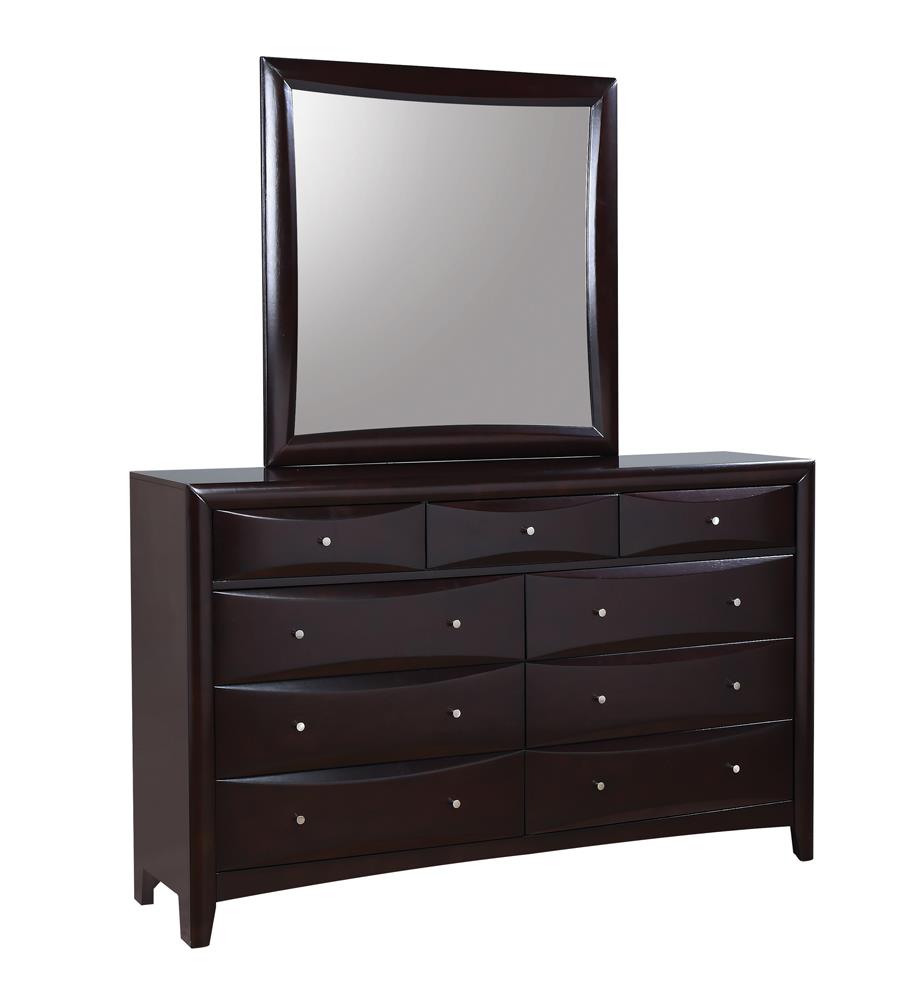 Phoenix - Phoenix 9-drawer Dresser Deep Cappuccino
