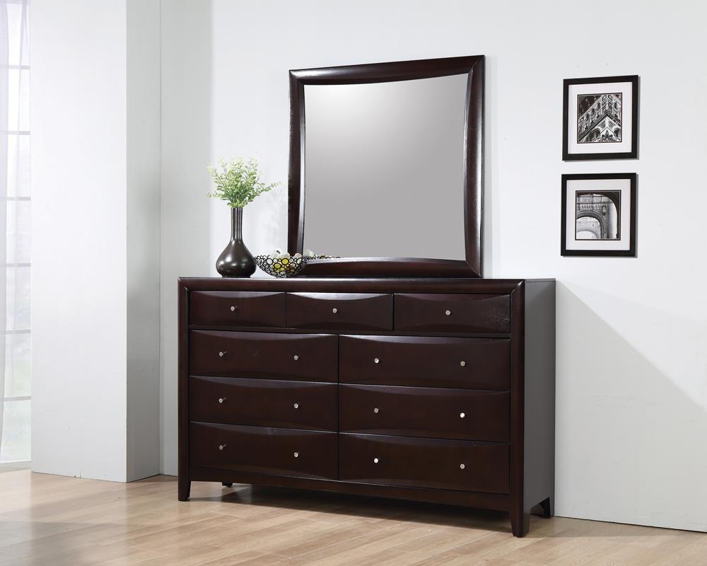 Phoenix - Phoenix Square Dresser Mirror Deep Cappuccino