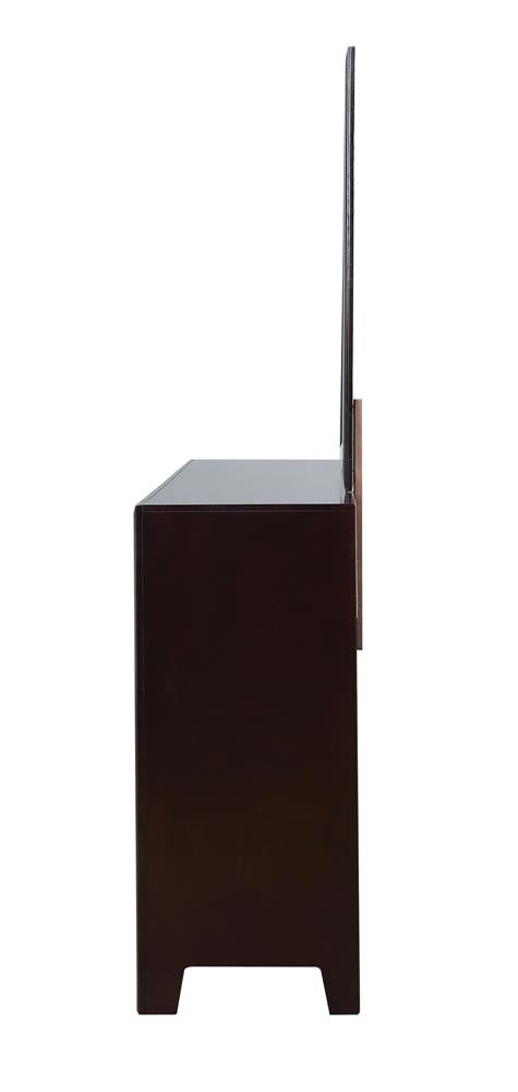 Phoenix - Phoenix Square Dresser Mirror Deep Cappuccino
