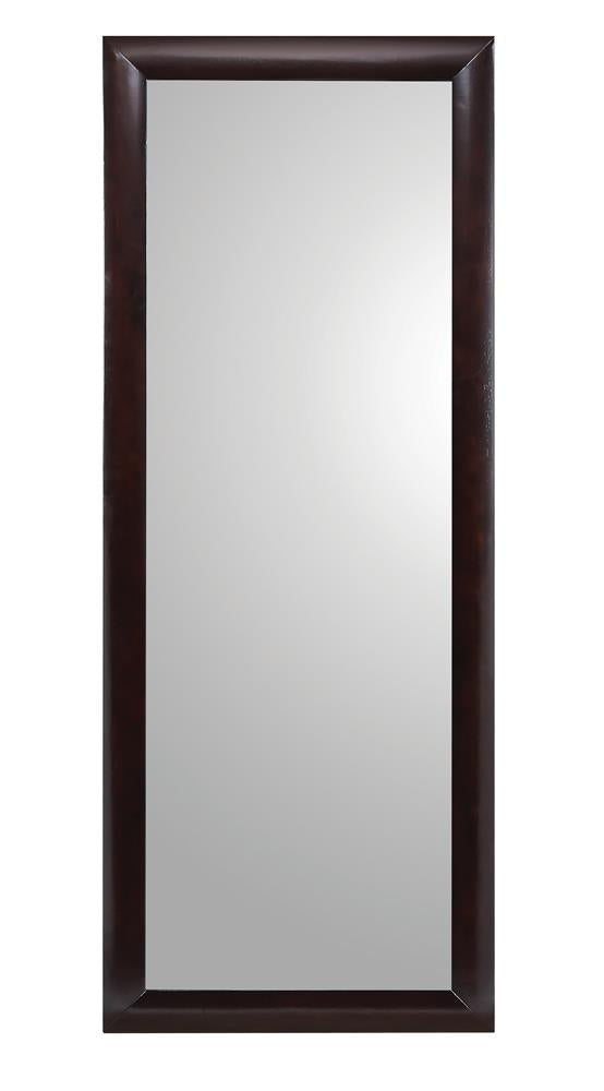 Phoenix - Phoenix Rectangular Standing Floor Mirror Black