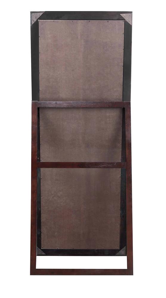Phoenix - Phoenix Rectangular Standing Floor Mirror Black