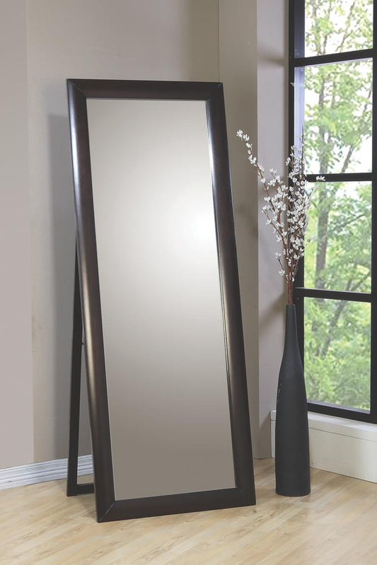 Phoenix - Phoenix Rectangular Standing Floor Mirror Black