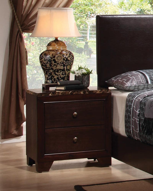 Conner - Conner 2-drawer Rectangular Nightstand Cappuccino