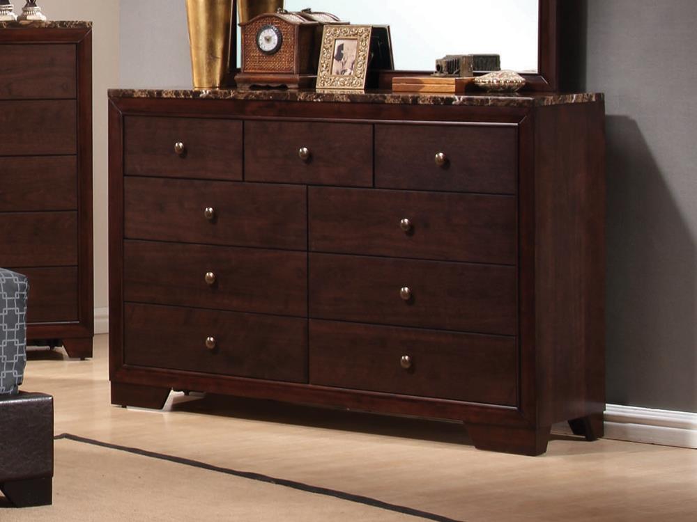 Conner - Conner 9-drawer Rectangular Dresser Cappuccino