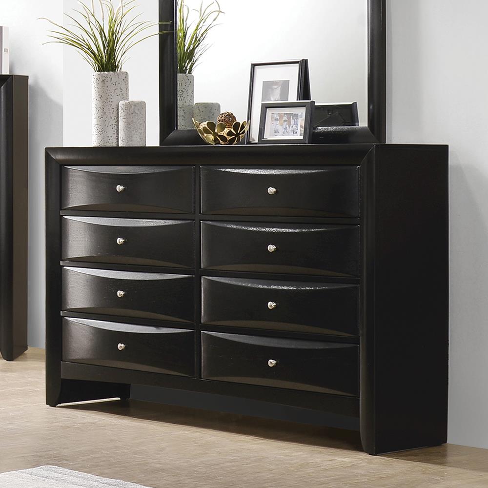 Briana - Briana Rectangular 8-drawer Dresser Black
