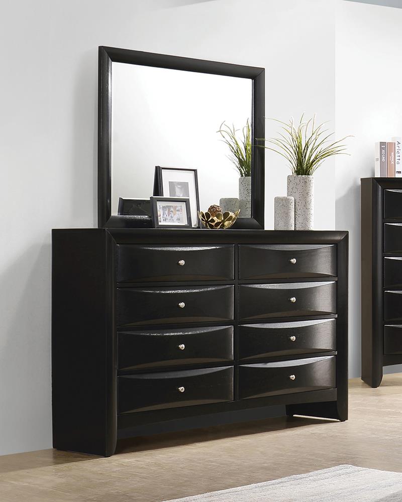 Briana - Briana Rectangular 8-drawer Dresser Black