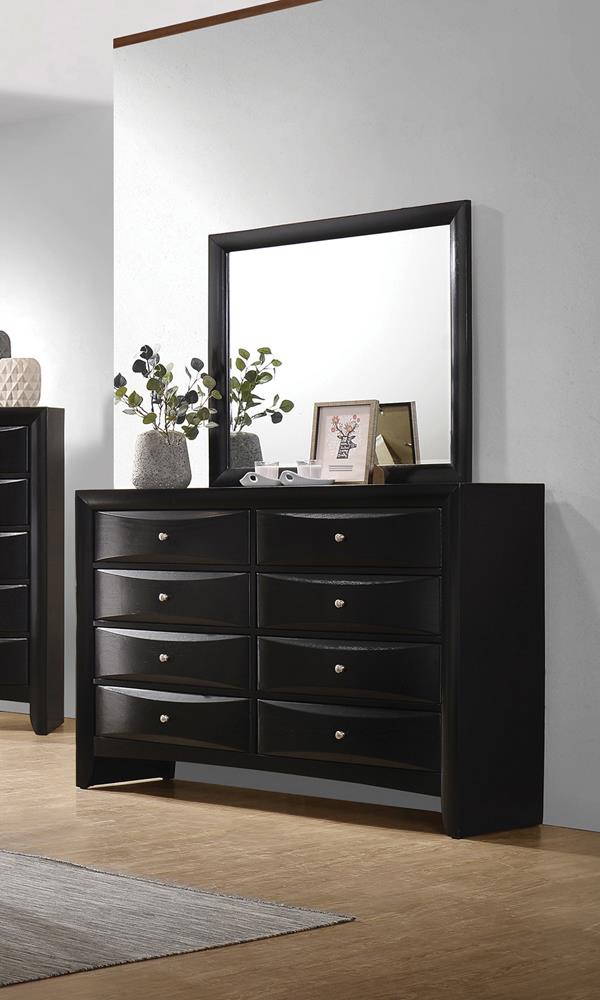 Briana - Briana Rectangle Dresser Mirror Black