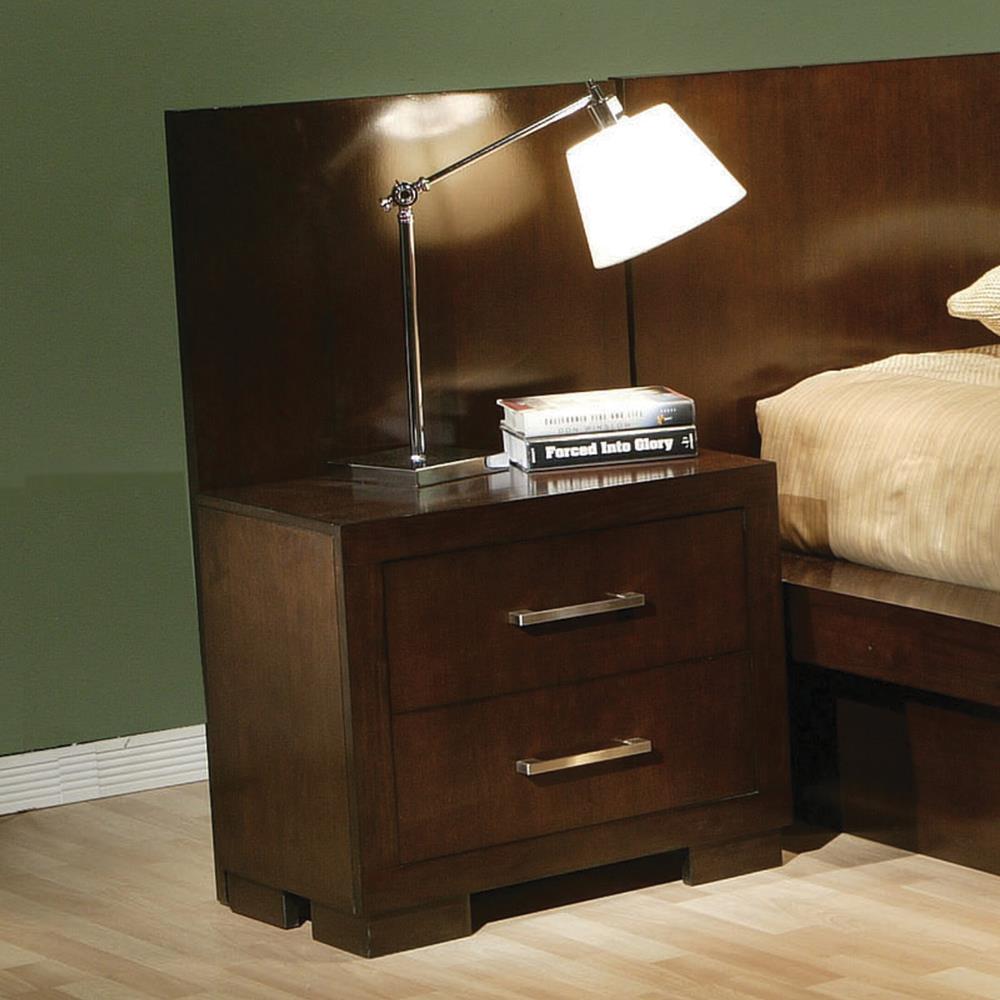 Jessica - Jessica 2-drawer Nightstand Cappuccino