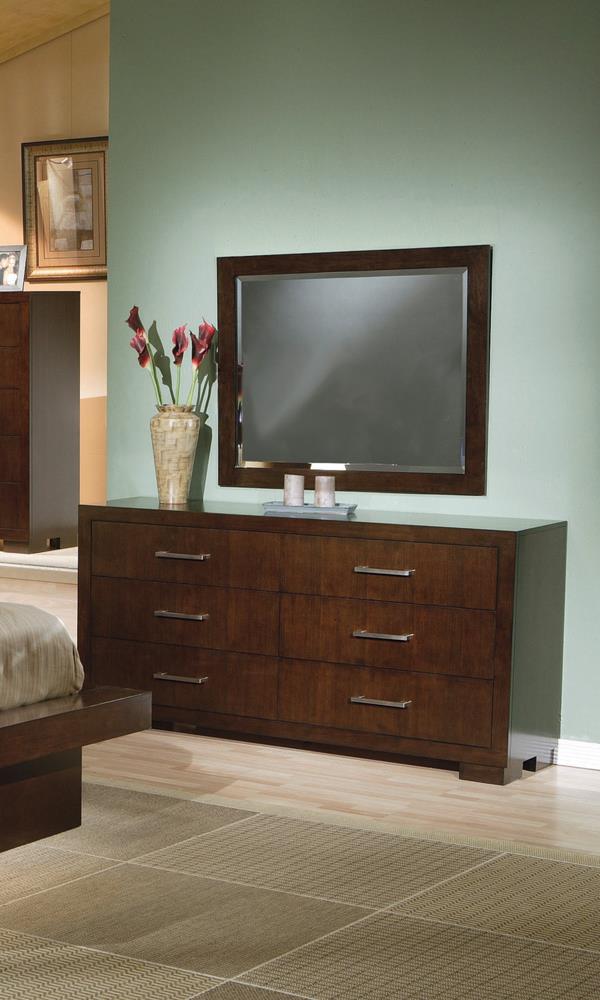Jessica - Jessica 6-drawer Dresser Cappuccino