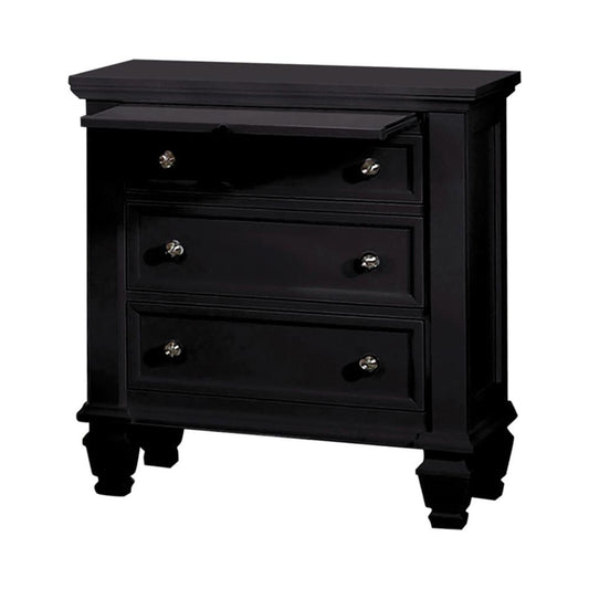 Sandy Beach - Sandy Beach 3-drawer Nightstand Black