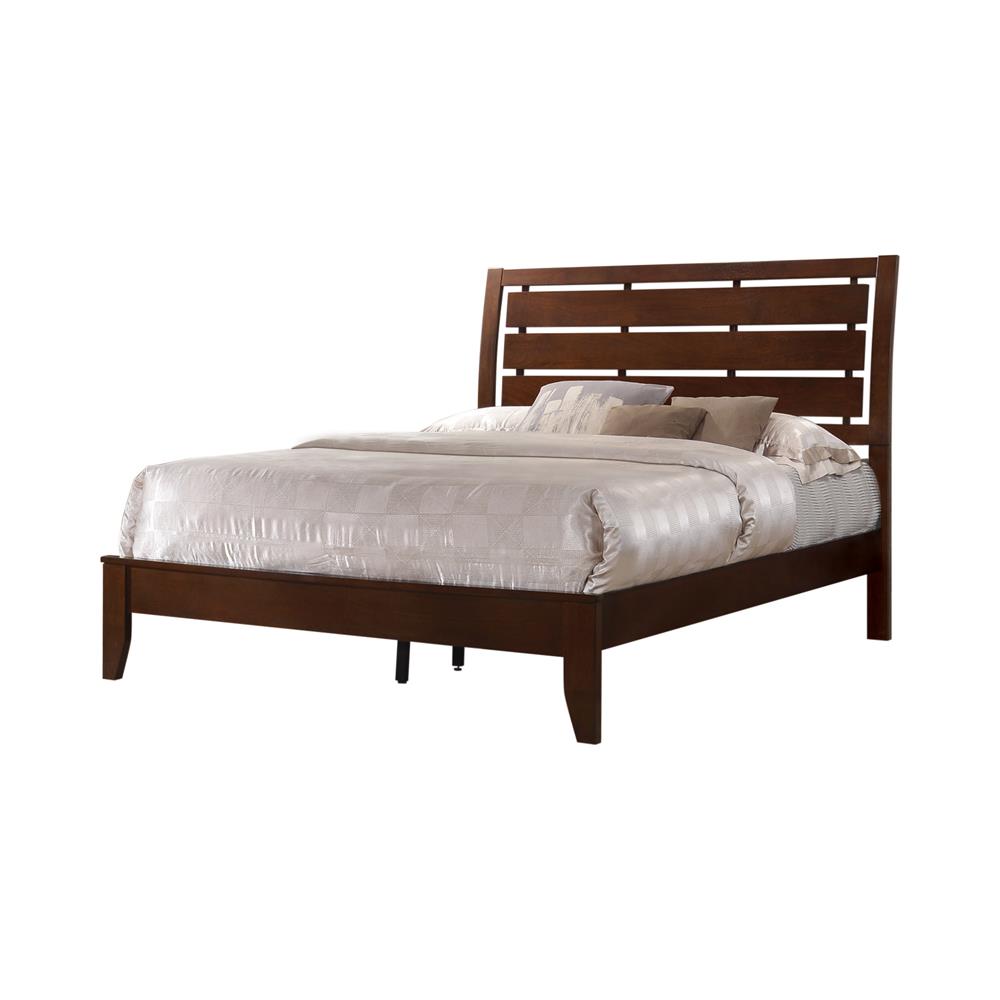 Serenity - Serenity Eastern King Panel Bed Rich Merlot