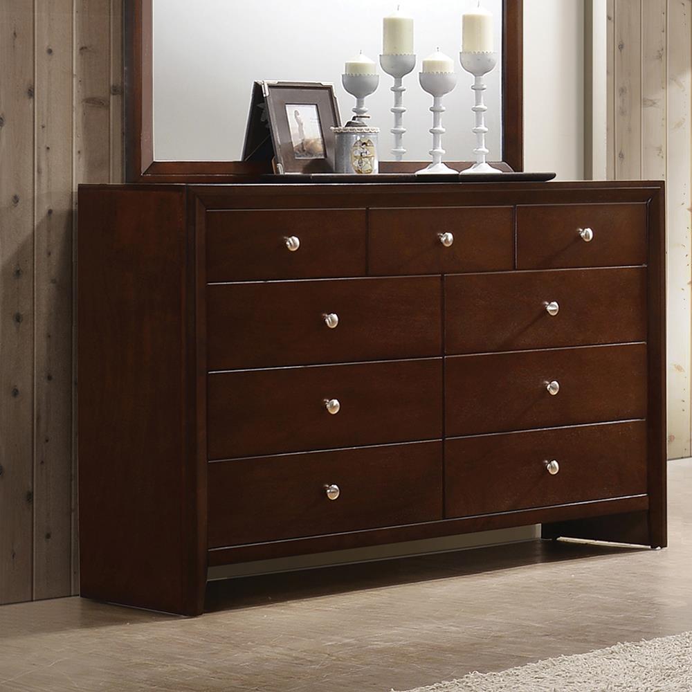 Serenity - Serenity Rectangular 9-drawer Dresser Rich Merlot