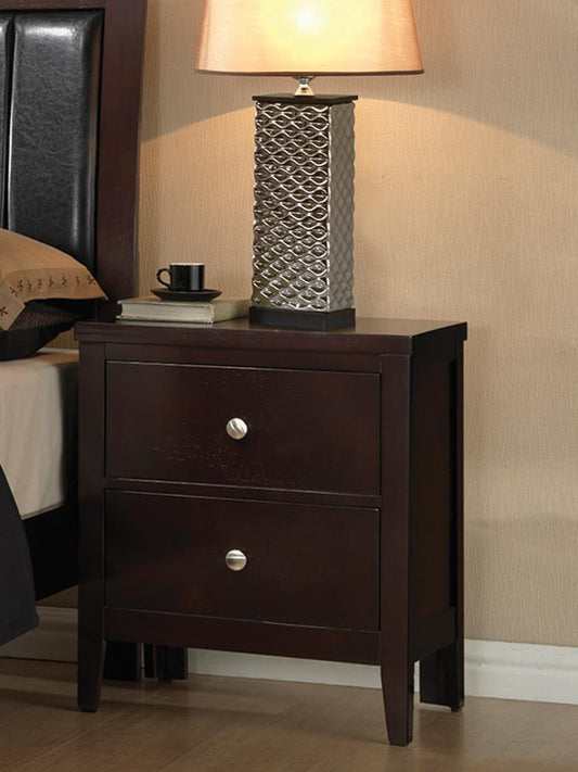 Carlton - Carlton 2-drawer Rectangular Nightstand Cappuccino