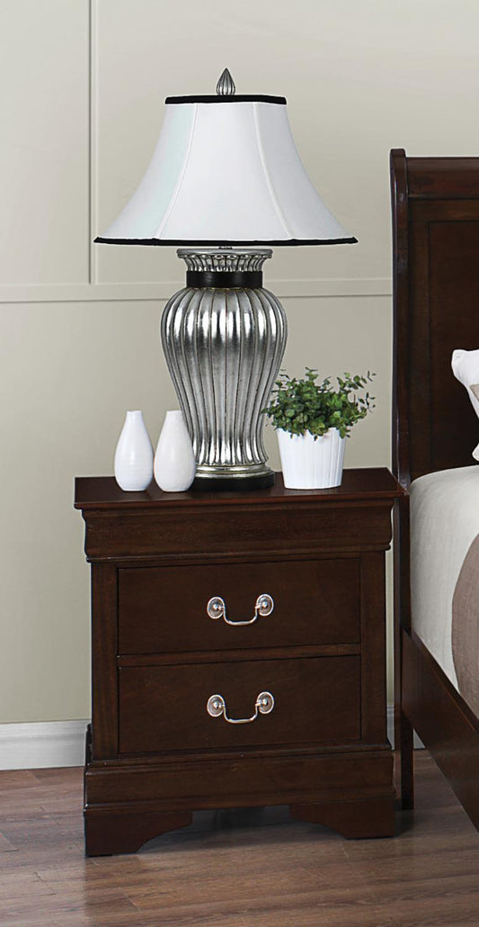 Louis Philippe - Louis Philippe 2-drawer Nightstand Cappuccino