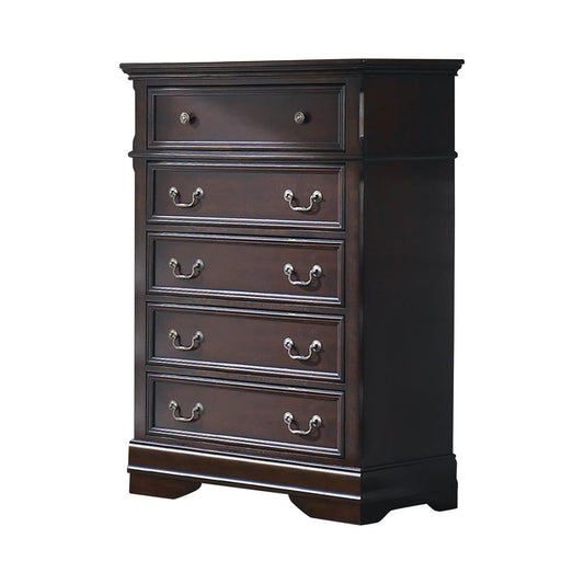 Cambridge - Cambridge 5-drawer Rectangular Chest Cappuccino