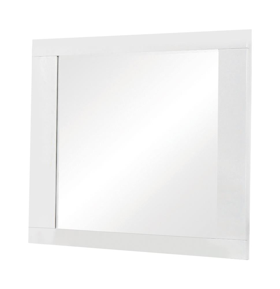 Felicity - Felicity Rectangle Dresser Mirror Glossy White
