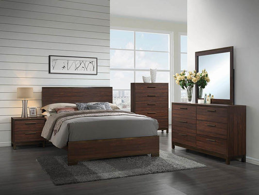 Edmonton - Edmonton California King Panel Bed Rustic Tobacco