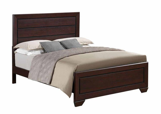 Kauffman - Kauffman Eastern King Panel Bed Dark Cocoa