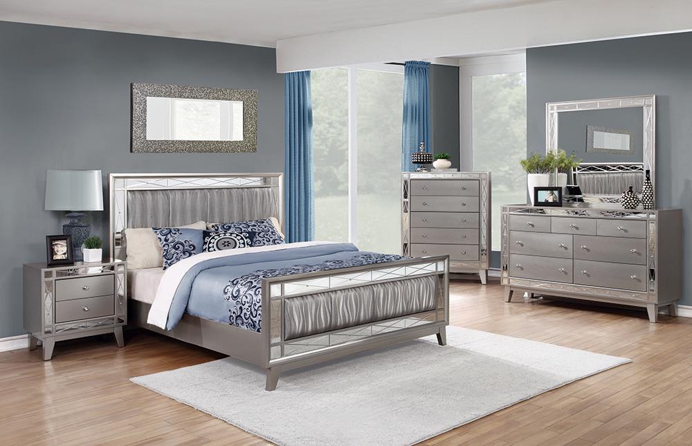 Leighton - Leighton Bedroom Set Metallic Mercury