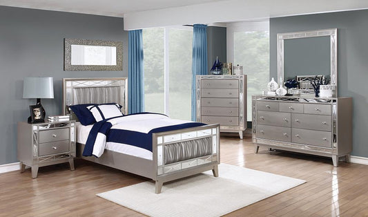 Leighton - Leighton Bedroom Set Metallic Mercury