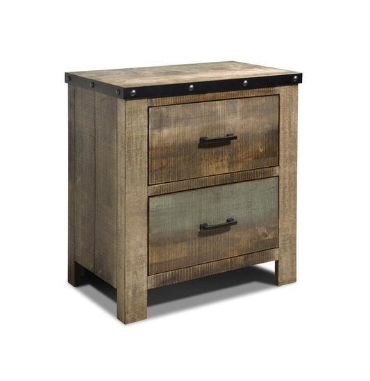 Sembene - Sembene 2-drawer Nightstand Antique Multi-color