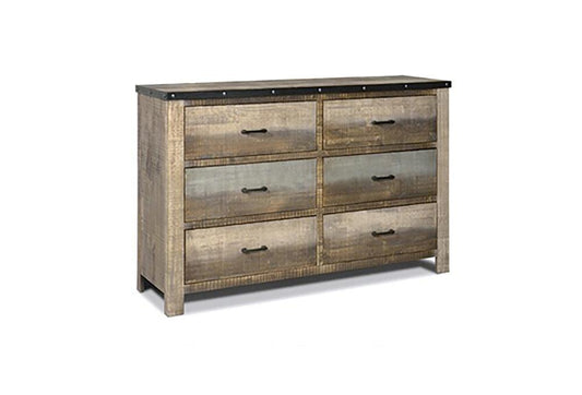 Sembene - Sembene 6-drawer Dresser Antique Multi-color