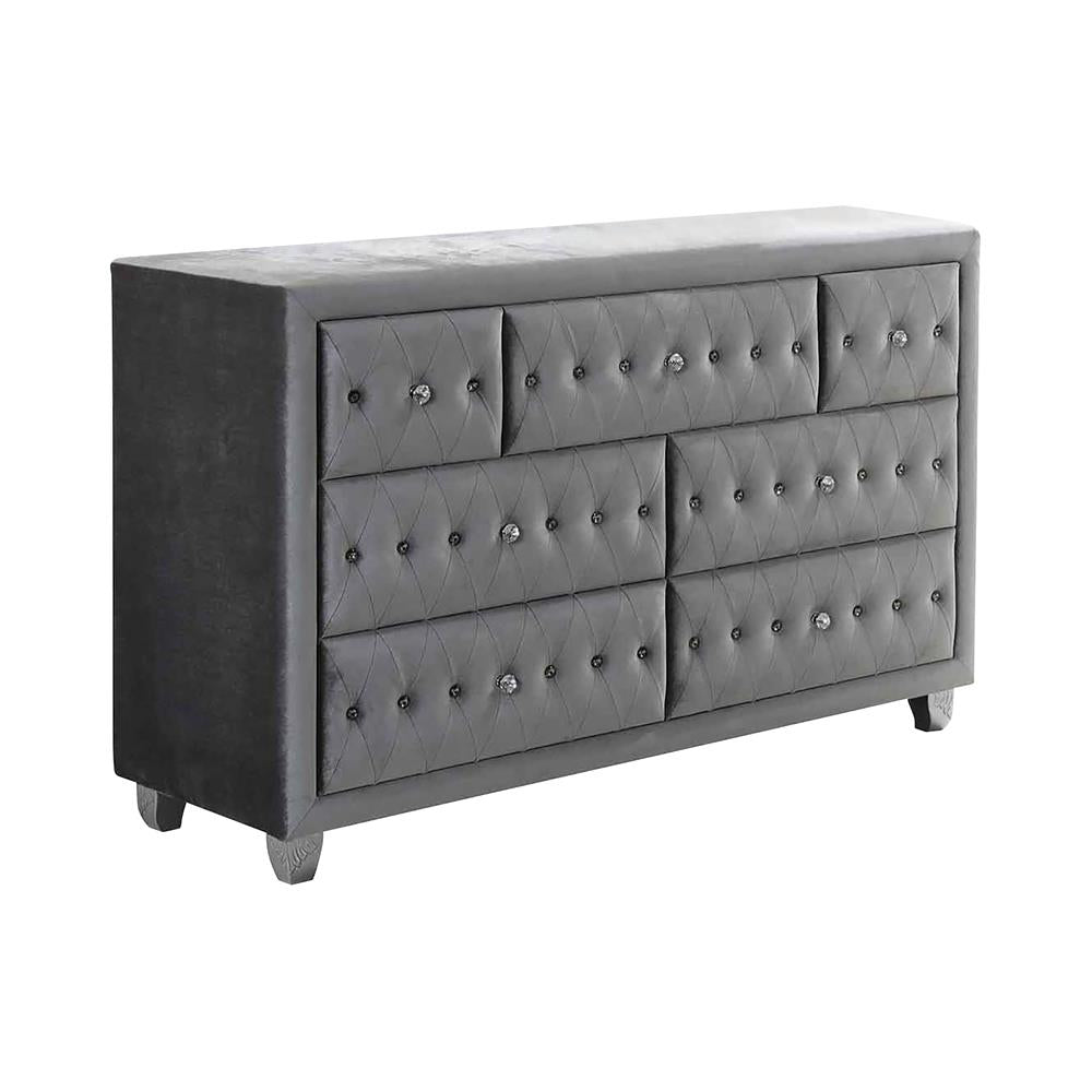 Deanna - Deanna 7-drawer Rectangular Dresser Grey
