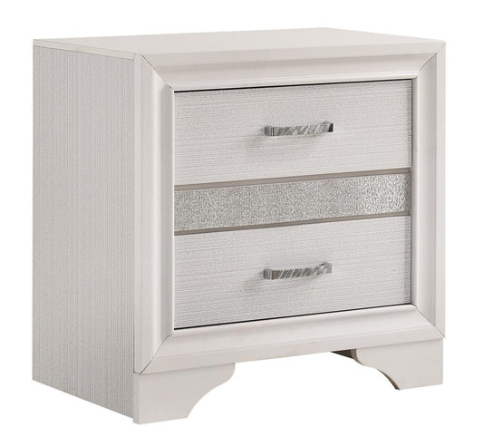 Miranda - Miranda 2-drawer Nightstand Tray White