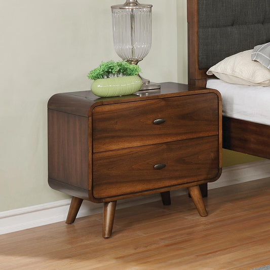 Robyn - Robyn 2-drawer Nightstand Dark Walnut