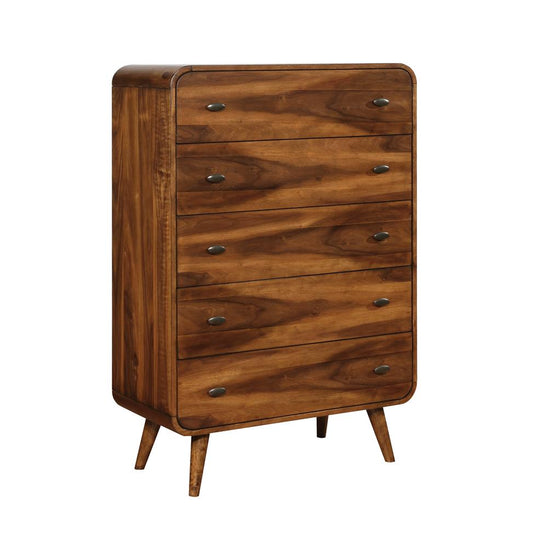 Robyn - Robyn 5-drawer Chest Dark Walnut