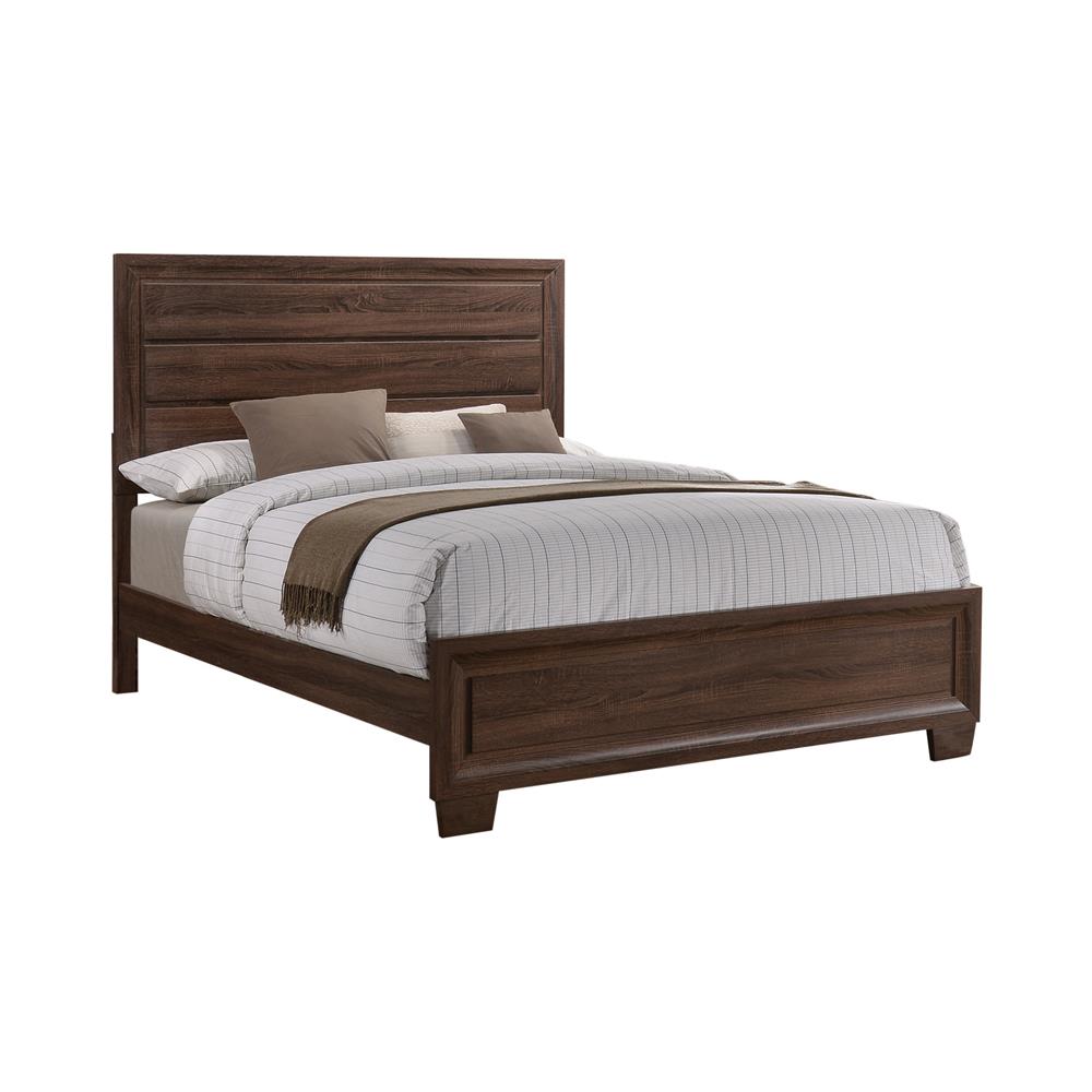 Brandon - Brandon Eastern King Panel Bed Medium Warm Brown