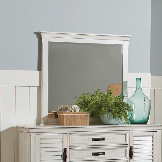 Franco - Franco Rectangular Mirror Antique White