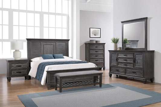 Franco - Franco 5-piece Queen Panel Bedroom Set Weathered Sage